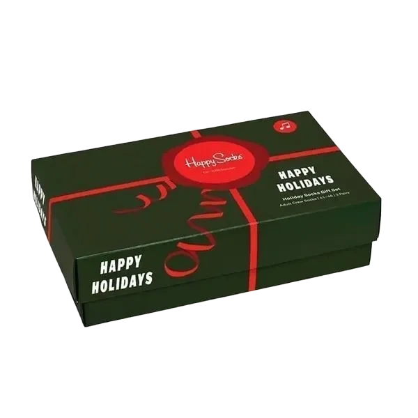 Happy Holiday Socks  3 Par - Str 36-40