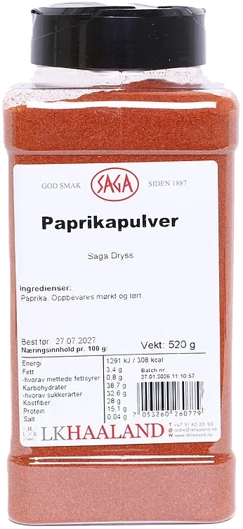 Paprika malt  1kg
