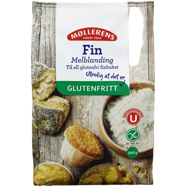 Melblanding Fin glutenfri 700g Møllerens