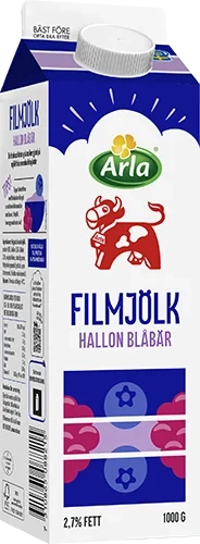 Filmjölk blåbär / hallon 2.7% 1000 g