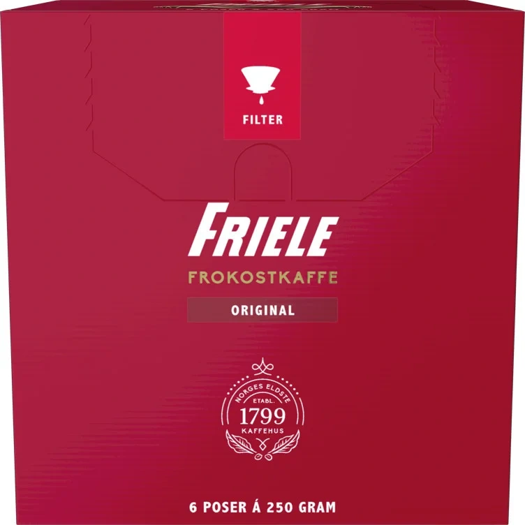 Friele frokostkaffe filtermalt   6x250g