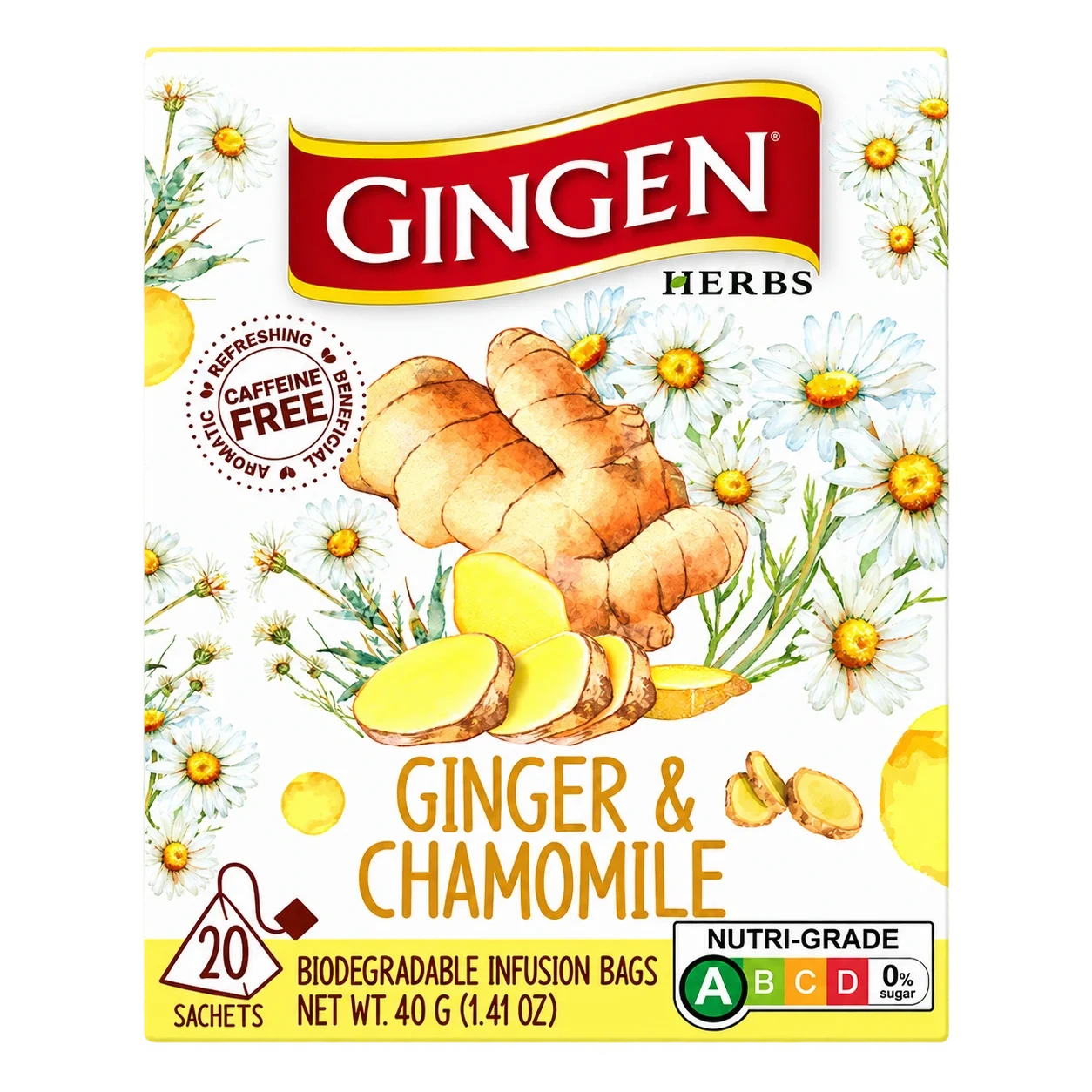 Gingen Instant Ingefær med Kamille 40g