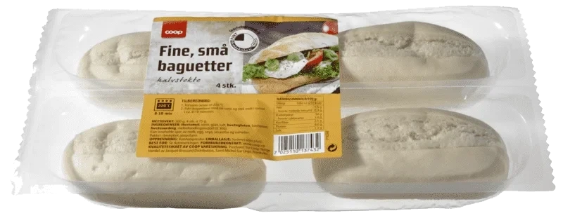 Coop Fine Små Baguetter 4pk