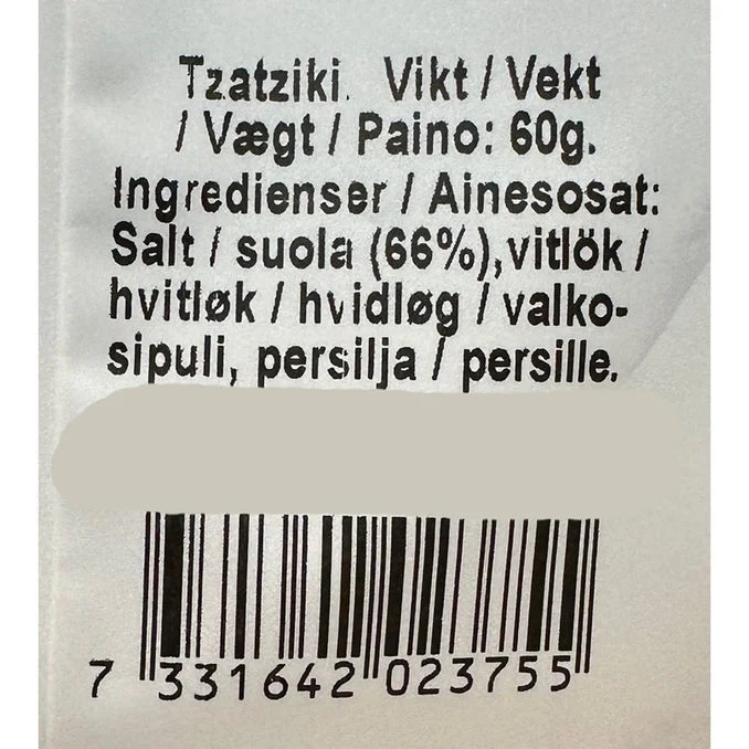 Kryddmix Tzatziki