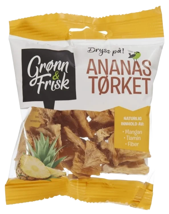 Ananas Tørket 70g Grønn&Frisk