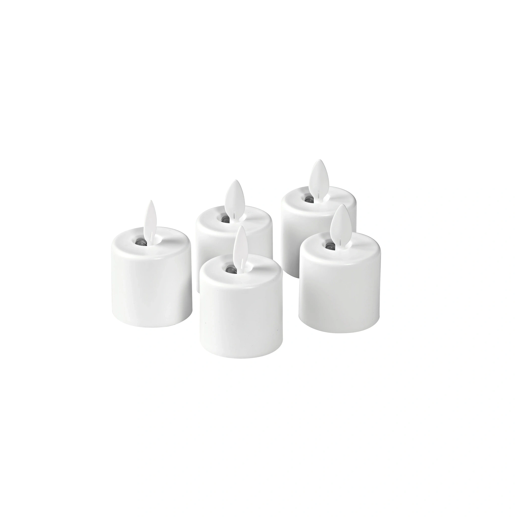 Movingflame led oppladbare reservelys 38x36mm  5stk