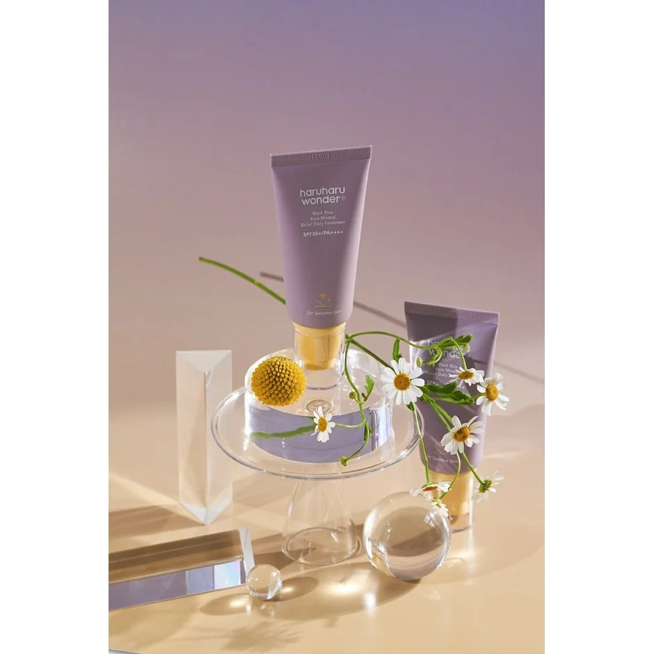 haruharu wonder Black Rice Pure Mineral Relief Daily Sunscreen SPF50+ PA++++, 50 ml