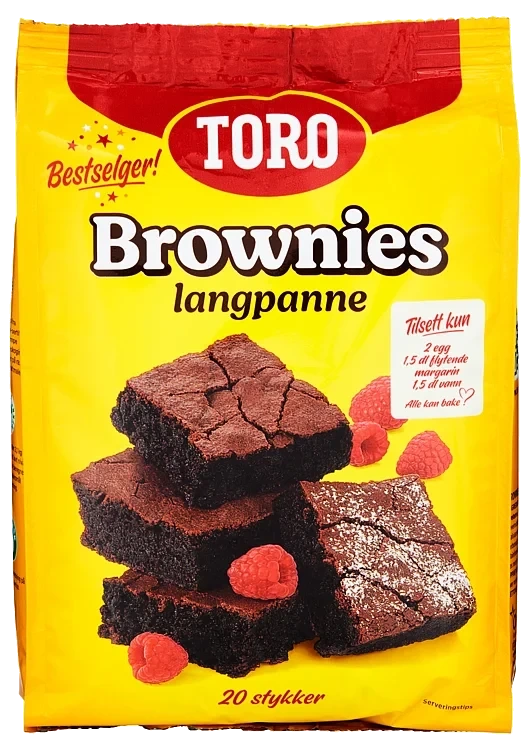 Brownies Langpanne 883g Toro