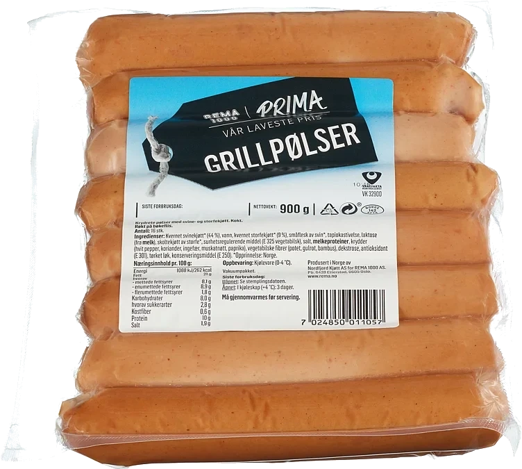 Prima Grillpølse 900g