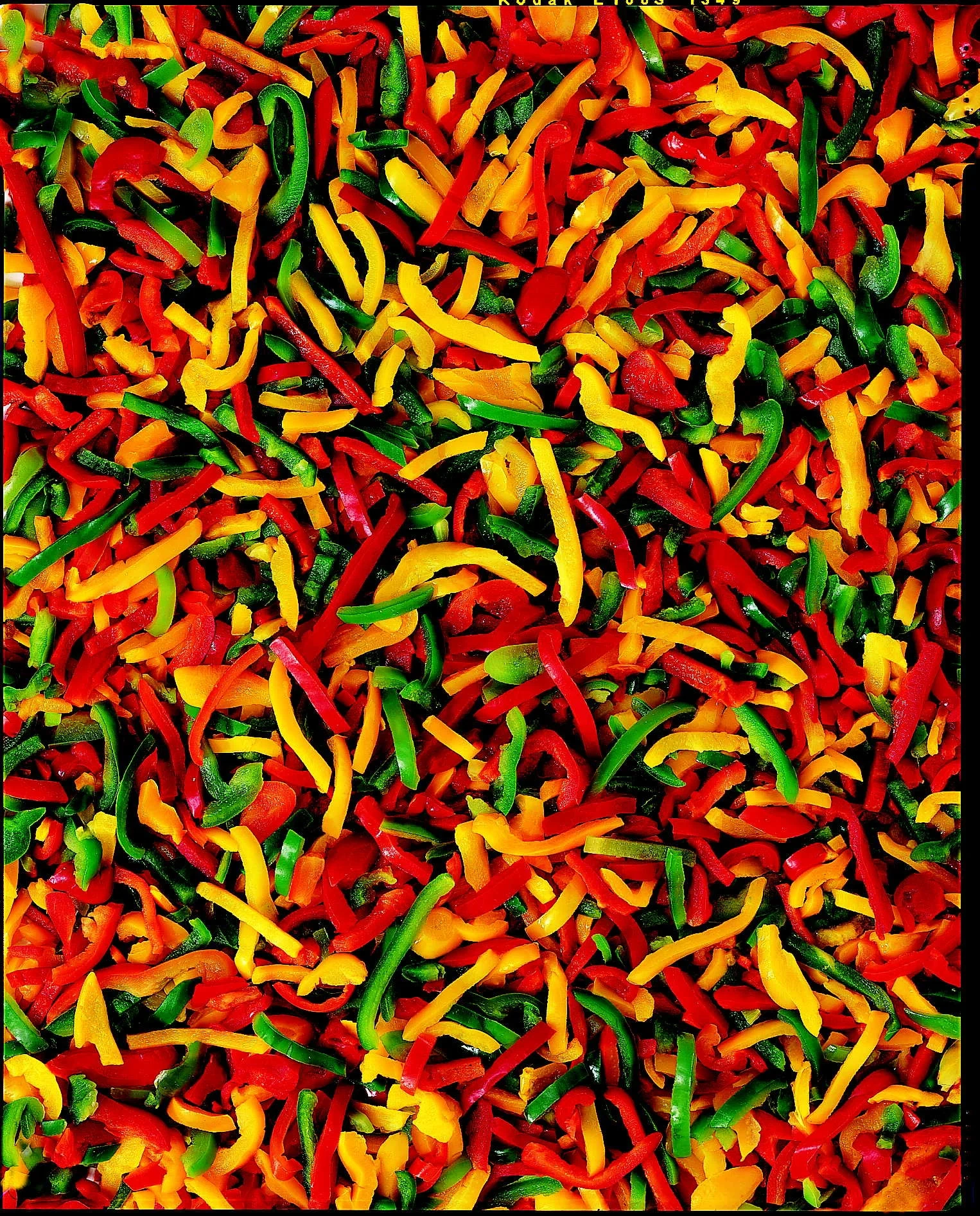 Paprika röd/grön/gul strimlad