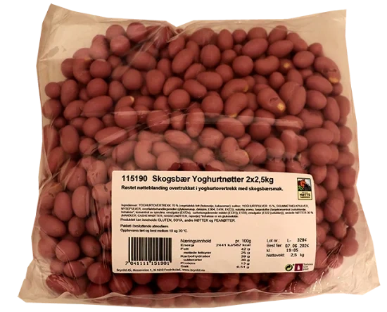 Yoghurtnøtter Skogsbær 2,5kg