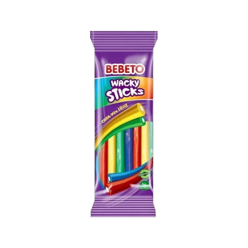Bebeto Wacky Sticks Mix Fruit 180g
