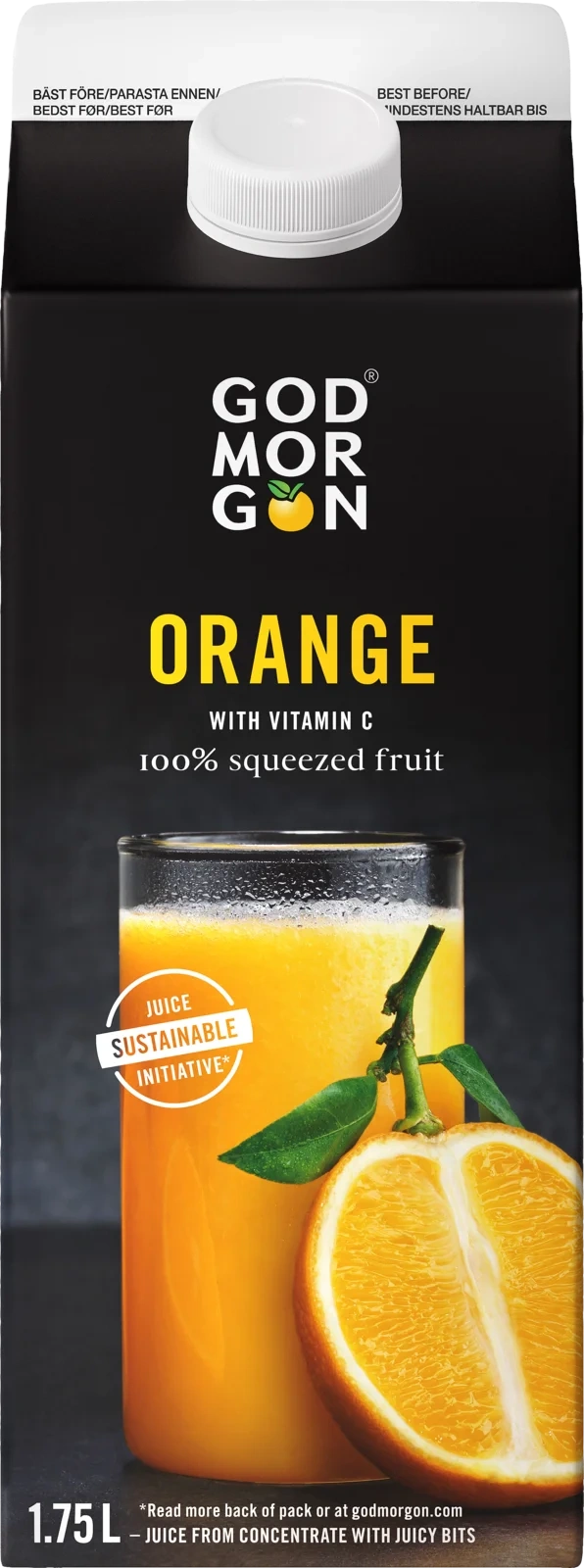 God Morgen Juice Appelsin/M Fruktkjøtt 1,75l