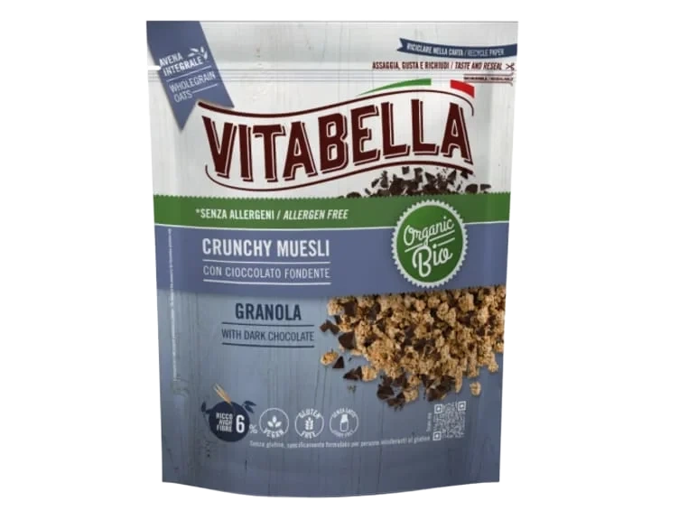 Granola m/Mørk Sjoko. 240g Gl.Fri Vitabella