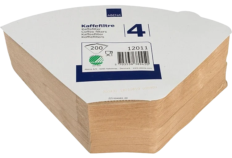 Kaffefilter Ubleket 1x4