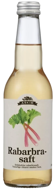 Rabarbrasaft 0,33l Fl Askim Frukt – og Bærpresseri