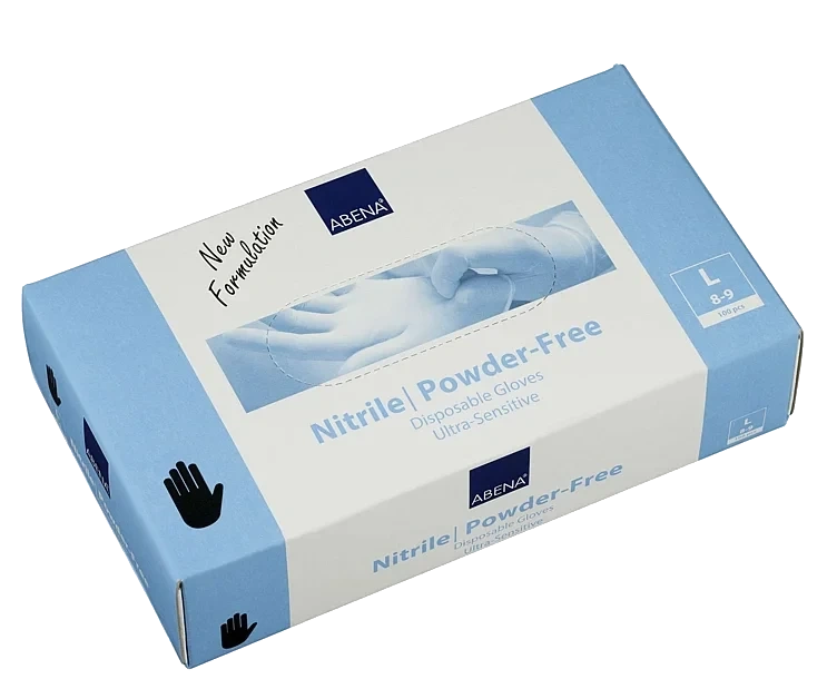 Engangshanske nitril sort l ultra-sensitive 2.4g   100stk
