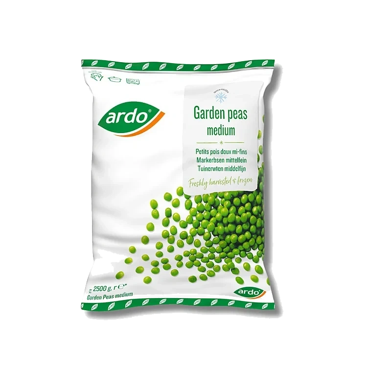 Grønne erter medium 4x2,5kg  t  kg