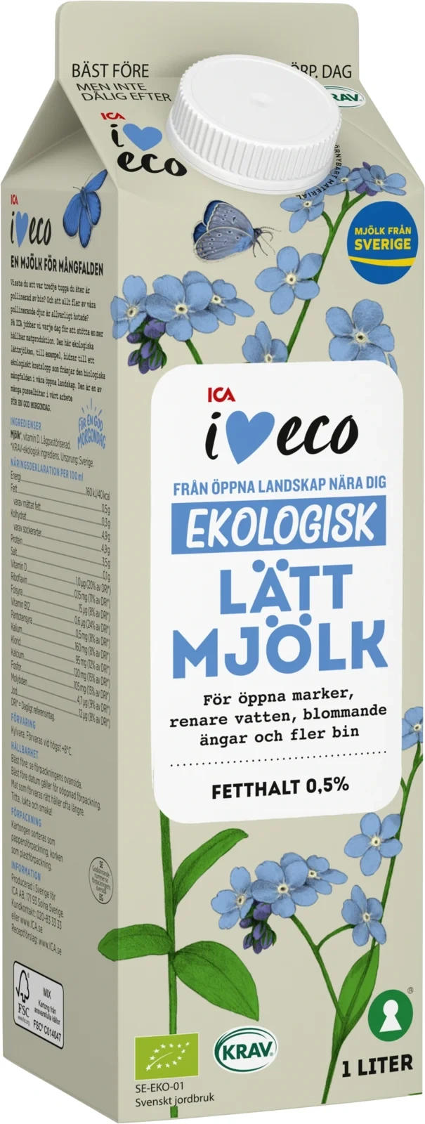 Ekologisk Lättmjölk 0.5%