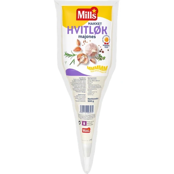 Hvitløksmajones 900g Mills