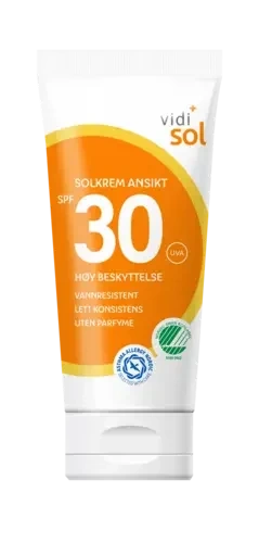 Vidi solkrem til ansikt SPF30 50 ml