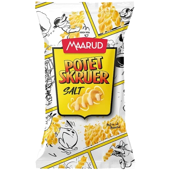 Potetskruer Salt 85g Maarud