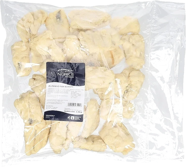 Øl-panert fish & chrispy   2,5kg