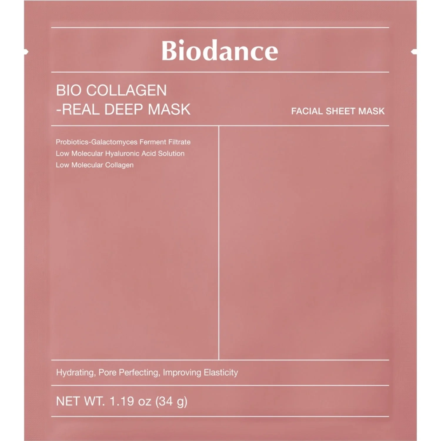 Biodance Bio Collagen Real Deep Sheet Mask ansiktsmaske 1 stk