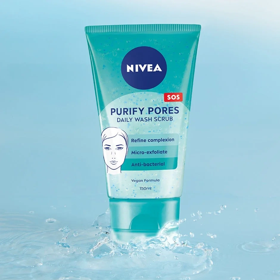 NIVEA Purify Pores Daily Wash Scrub