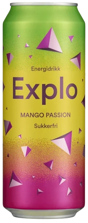 Explo Mango Passion Sukkerfri 0,5l boks Mack