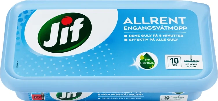 Jif engangsvåtmopp allrent 10stk
