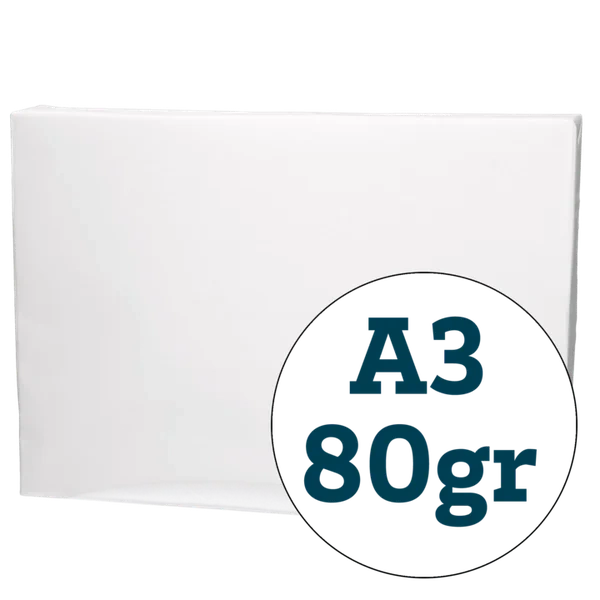 Kopipapir A3 80g 2500stk Tingstad