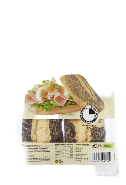 Frokostbriks Steinovnsbakt 4x75g Eldorado