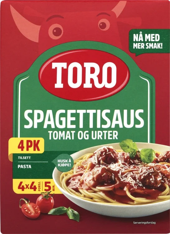 Spagettisaus multipakk  4x48g