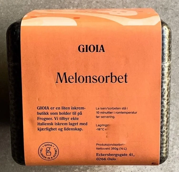 Melonsorbet 0,5l Gioia