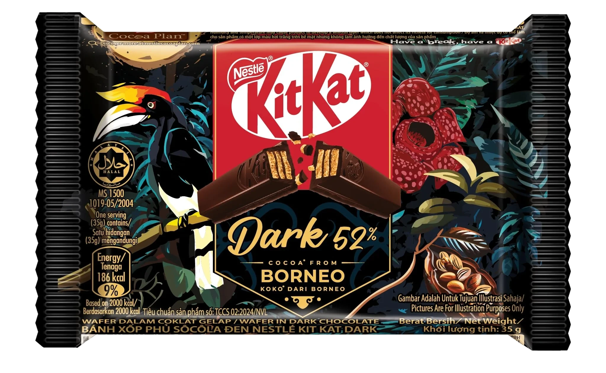 KitKat Dark 52% Borneo 35g