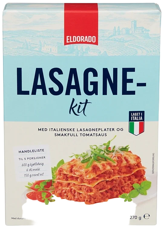 Lasagne Kit Ala Bolognese 270g Eldorado