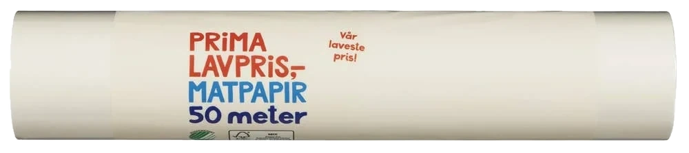 Prima Lavpris Matpapir