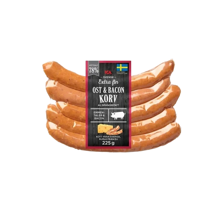 Ost och Baconkorv
