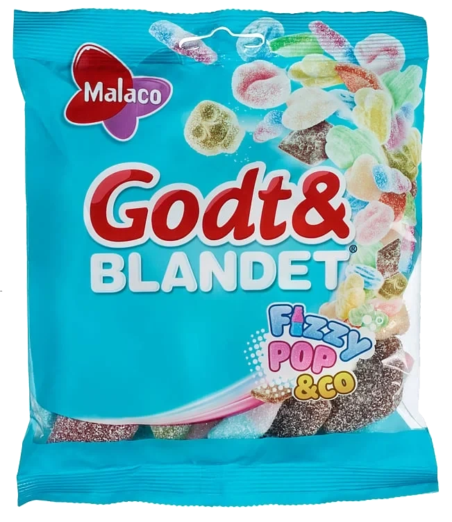 Godt&blandet fizzypop&co  170g