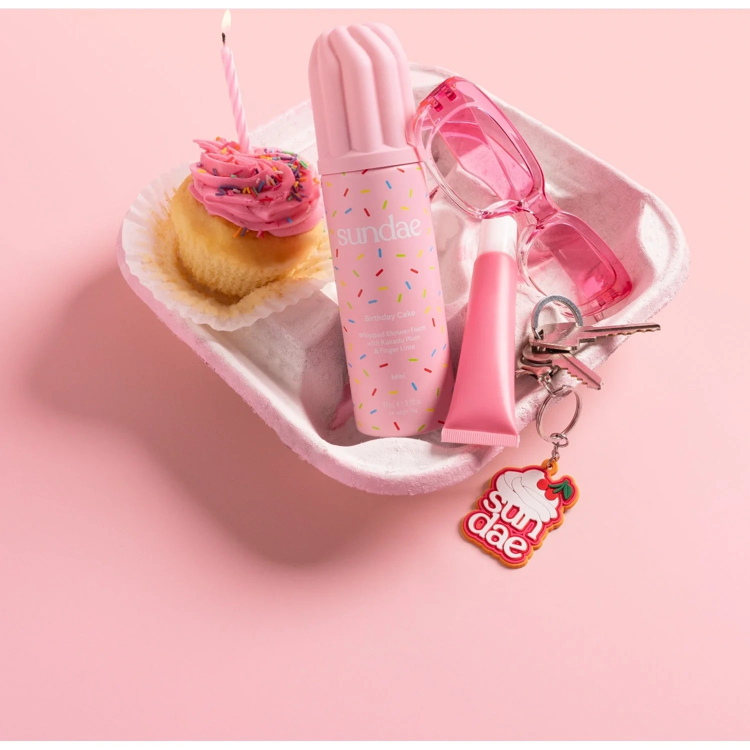 Sundae MINI Birthday Cake Whipped Shower Foam