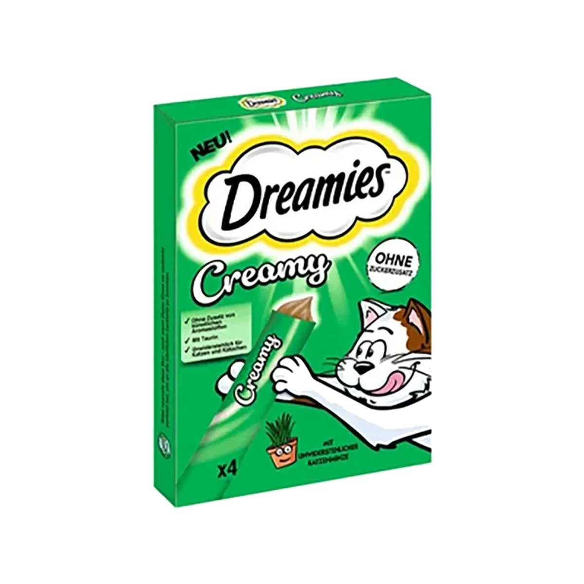 Dreamies Creamy x4 Kattemynte