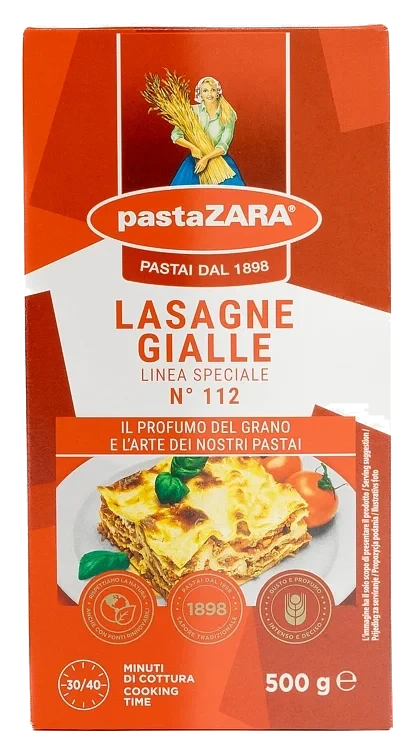 Lasagneplater Gialle 500g Pasta Zara