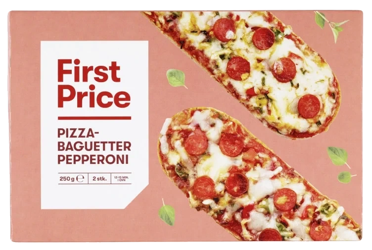 Pizzabaguette m/Pepperoni 2x125g First Price