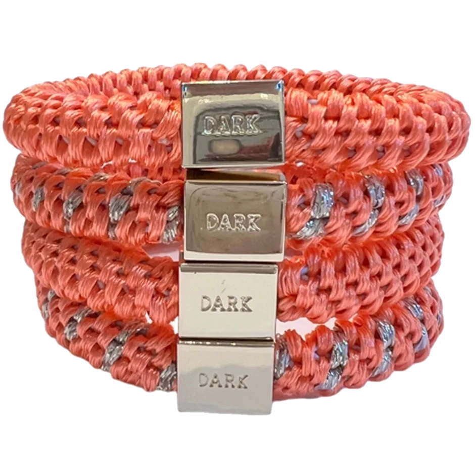 Dark Fat Hair Ties 4 Pk Combo
