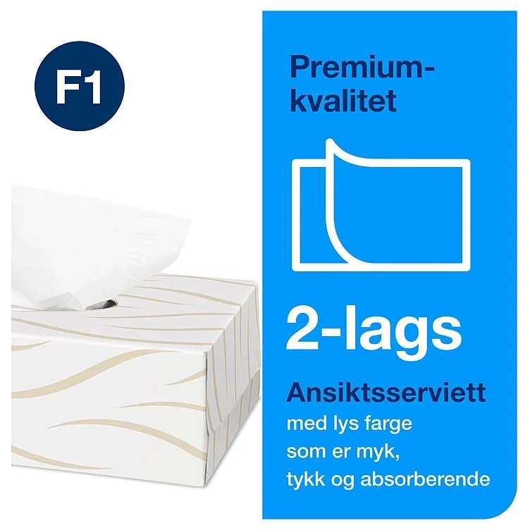 Ansiktsservietter ekstra myke (f1) 100ark