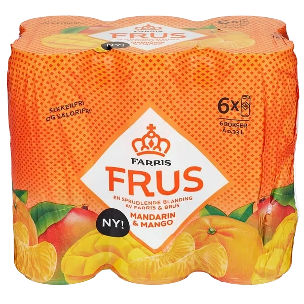 Farris Frus Mandarin Mango 0,33lx6 boks