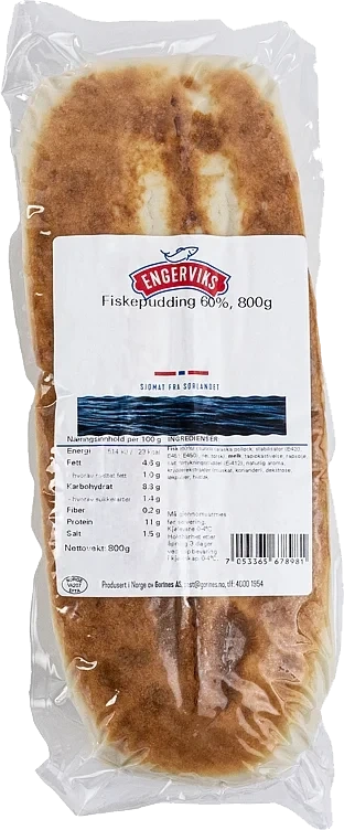 Fiskepudding 60% 800g Engerviks Frys