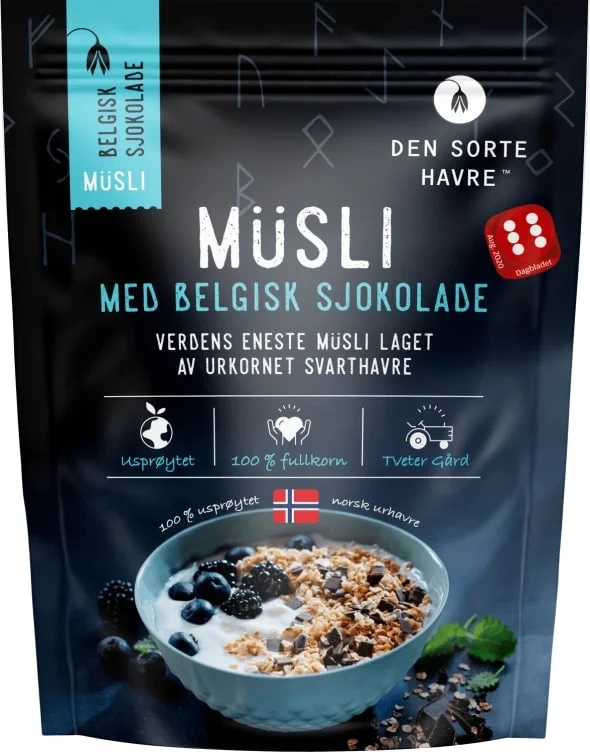 Musli m/Belgisk Sjokolade 400g Dsh