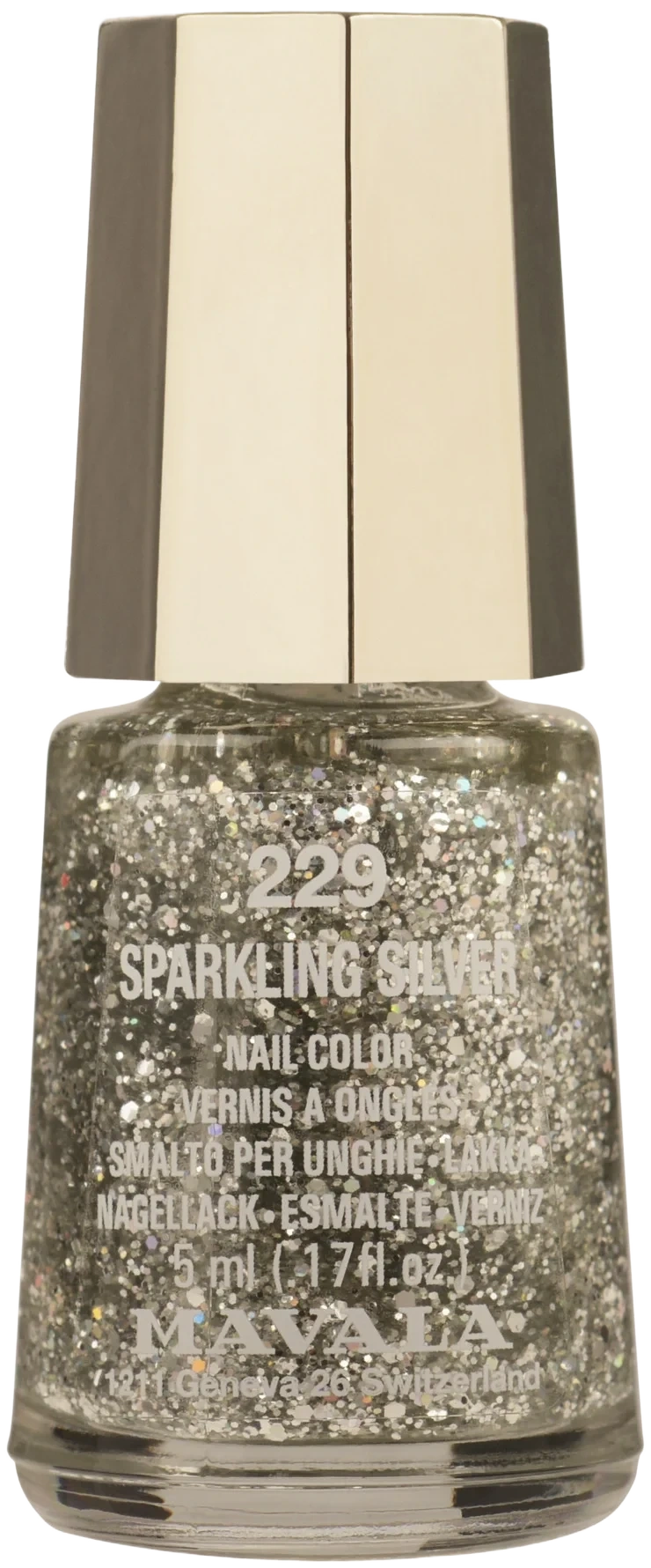 Mavala Mini Nail Polish 229 Sparkling Silver